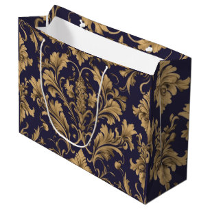 Elegant Gold Vintage Damasks Gift Bag