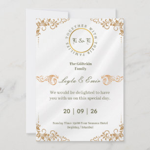 Elegant Gold Vintage Save the Date