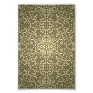 Elegant Gold Wallpaper Pattern Photo Print