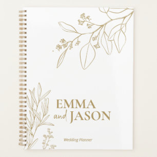 Elegant Gold Wedding Checklist Planner