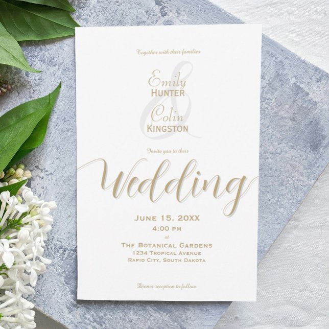Elegant Gold Wedding Invitation (Creator Uploaded)