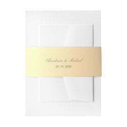 Elegant Gold Wedding Invitation Belly Band