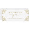 Elegant Gold Wedding Reserved Chair or Row Sign