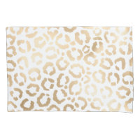Elegant Gold White Leopard Cheetah Animal Print