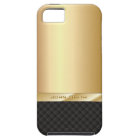 Elegant Gold with Custom Name iPhone 5 Case
