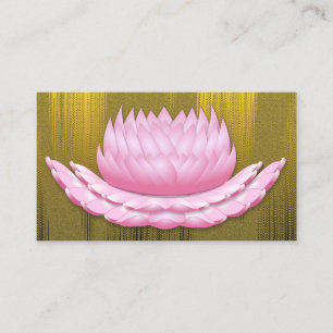 Elegant  gold yoga business card