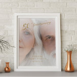 Elegant Golden 50th Anniversary Custom Photo Canvas Print<br><div class="desc">Celebrate a milestone of love with this elegant Golden 50th Anniversary Custom Photo Canvas Print. Featuring a full photo layout with sophisticated gold script typography, this personalized wall art is a timeless keepsake for couples celebrating 50 years together. Customize with your own photo, names, and date to create a unique...</div>