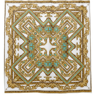 Elegant golden baroque, ornamental design.