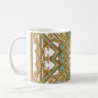 Elegant golden baroque, ornamental design.