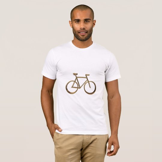 Elegant Golden Bike Bicycle Cycling Cyclist T-Shirt
