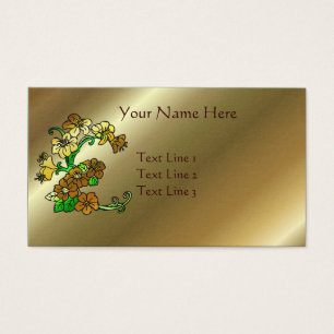 Elegant Golden Brown Flowers