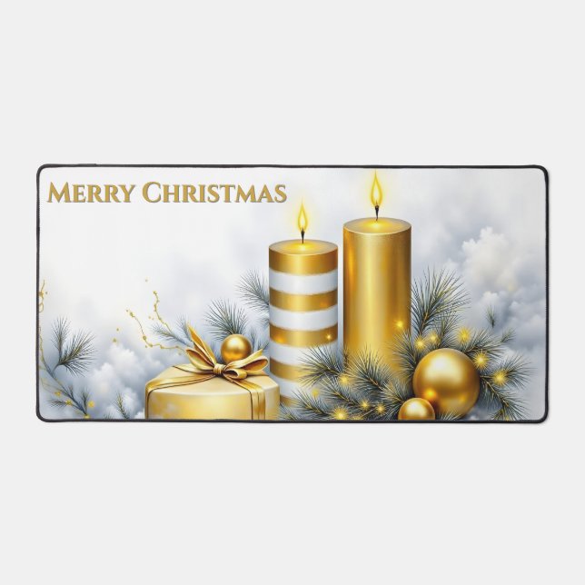 Elegant Golden Christmas Decoration (Recto)