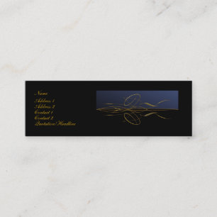 Elegant Golden Design Mini Business Card