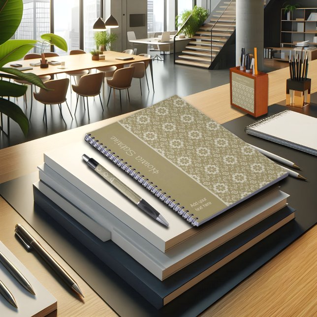 Elegant Golden Floral Ornamental Vintage Notebook  (Creator Uploaded)