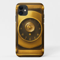 Elegant Golden Icon iPhone Case: CFG Scale 18
