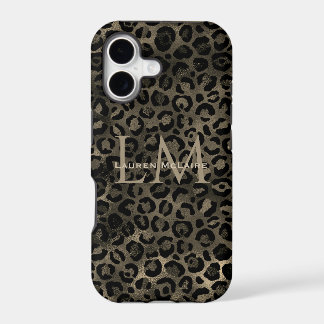 Elegant Golden Leopard Personalized 