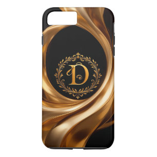 Elegant Golden Monogram Letter D Case-Mate iPhone Case