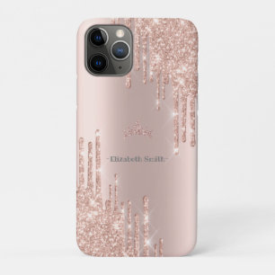 Elegant golden rose glitter, royal   iPhone 11 pro case