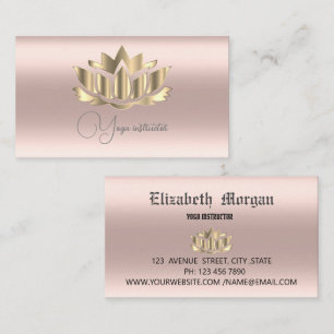 Elegant golden rose mandala gold business card