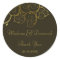 Elegant Golden Spiral Vines Classy Wedding Sticker
