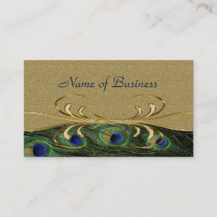 Elegant Golden Swirl Peacock Feathers Appointment