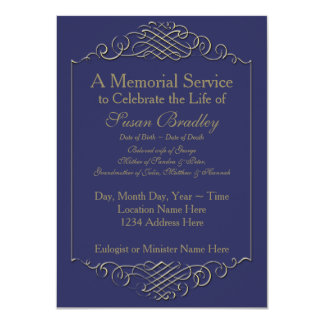 memorial service invitation