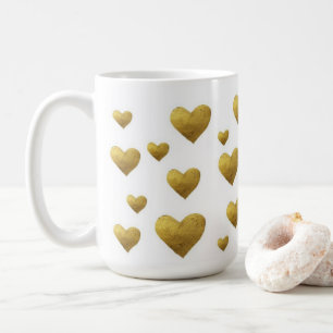 Elegant Goldheart Coffee Mug