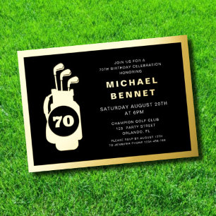 Elegant Golf 70th Birthday