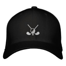Elegant Golf Clubs Embroidered Design