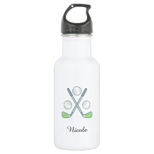 Elegant Golf Design Girls Name Golfer Sport Theme 532 Ml Water Bottle