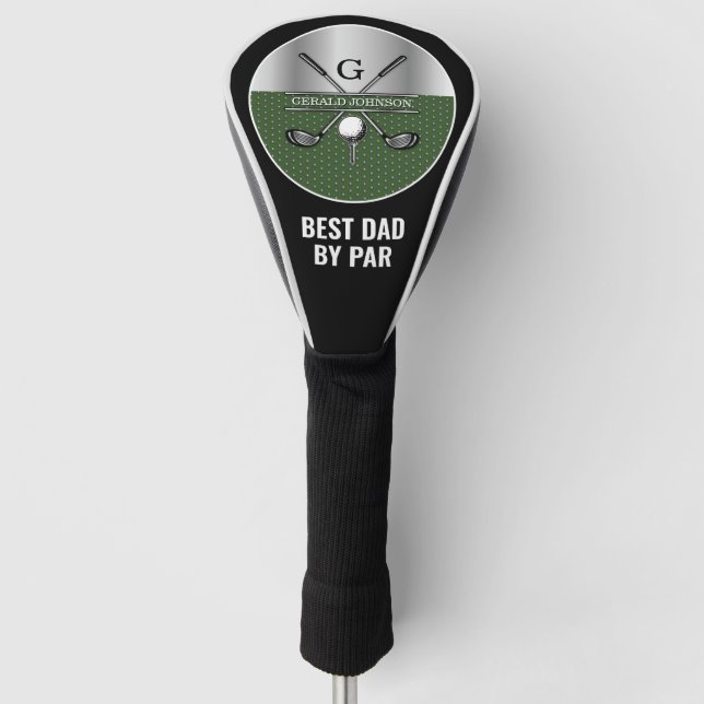 Elegant Golf Monogram Customized Design Head Cover (Front)