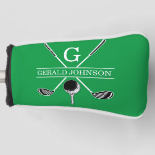 Elegant Golf Monogram Design Head Cover