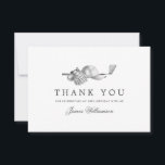 Elegant Golf Theme 18th Birthday Thank You Card<br><div class="desc">A beautiful and elegant thank you card designed especially for a 18th birthday. It features a golf accessories graphic consisting of a golf club,  golf ball,  hat and golf.  Three lines are provided for a customized thank you and the birthday celebrant's name.</div>