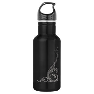 Elegant Goth Swirl Design 532 Ml Water Bottle