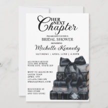 Elegant Gothic Book Themed Bridal Shower