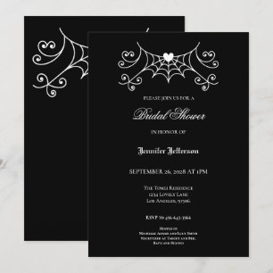 Elegant Gothic Bridal Shower Announcement