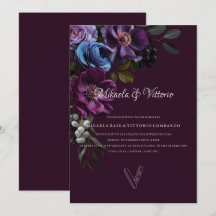 Elegant Gothic Dark Flower Wedding