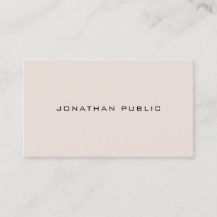 Elegant Gothic Font Minimalist Plain Professional Business Card