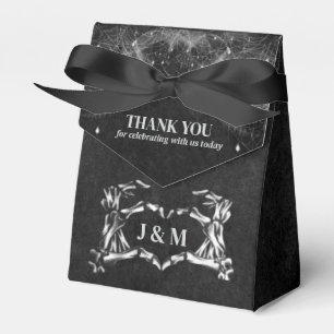 Elegant gothic halloween wedding favour box