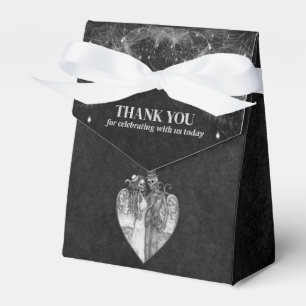 Elegant gothic halloween wedding  favour box