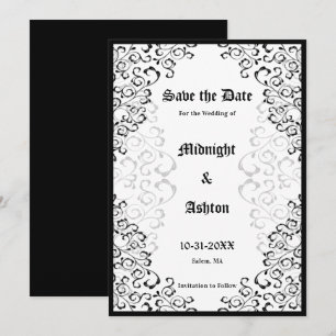 Elegant Gothic Ornate Frame Save the Date