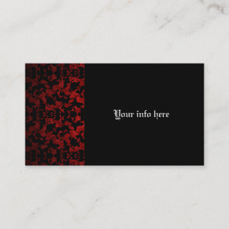 Elegant Gothic patterned business cards
