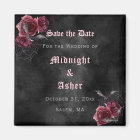 Elegant Gothic Roses Save The Date