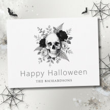 Elegant Gothic Skull Halloween