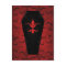 Elegant gothic victorian coffin red Halloween