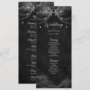 Elegant Gothic Wedding Program