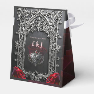 Elegant Gothic Wedding Rose Frame Favor Box