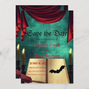 Elegant  Gothic  wedding save the date  Invitation