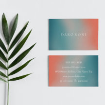 Elegant gradient business card