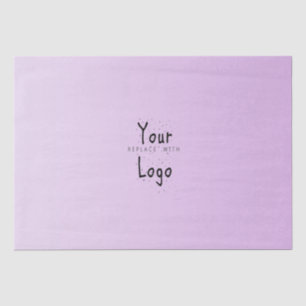 Elegant Gradient Lavender with Custom Logo Tissue Paper